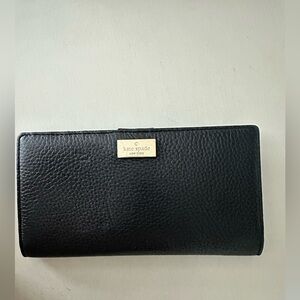 Kate Spade Black Textured Wallet